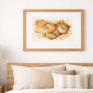 100% Hand-Painted Custom Pet Watercolor 7