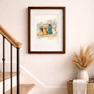 100% Hand-Painted Custom Watercolor