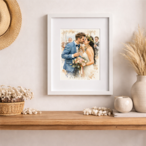 100% Hand-Painted Custom Watercolor 1