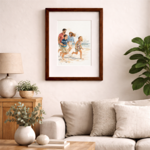 100% Hand-Painted Custom Watercolor