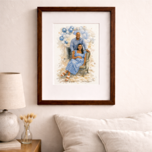 100% Hand-Painted Custom Watercolor 1