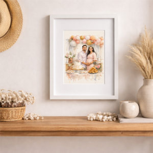 100% Hand-Painted Custom Watercolor 2