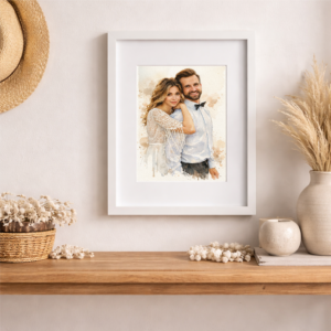 100% Hand-Painted Custom Watercolor