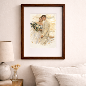 100% Hand-Painted Custom Watercolor