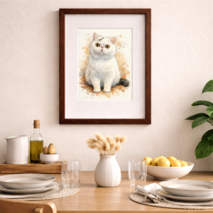 Custom Cat Watercolor Portraits 2