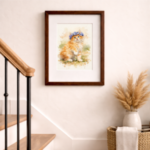 Custom Cat Watercolor Portraits 3