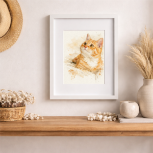 Custom Cat Watercolor Portraits