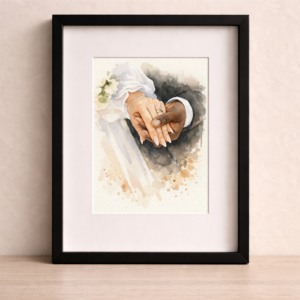 Custom Couple Watercolor Portrait From Photo 1