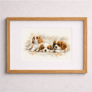 Custom Dog Watercolor Portraits 3