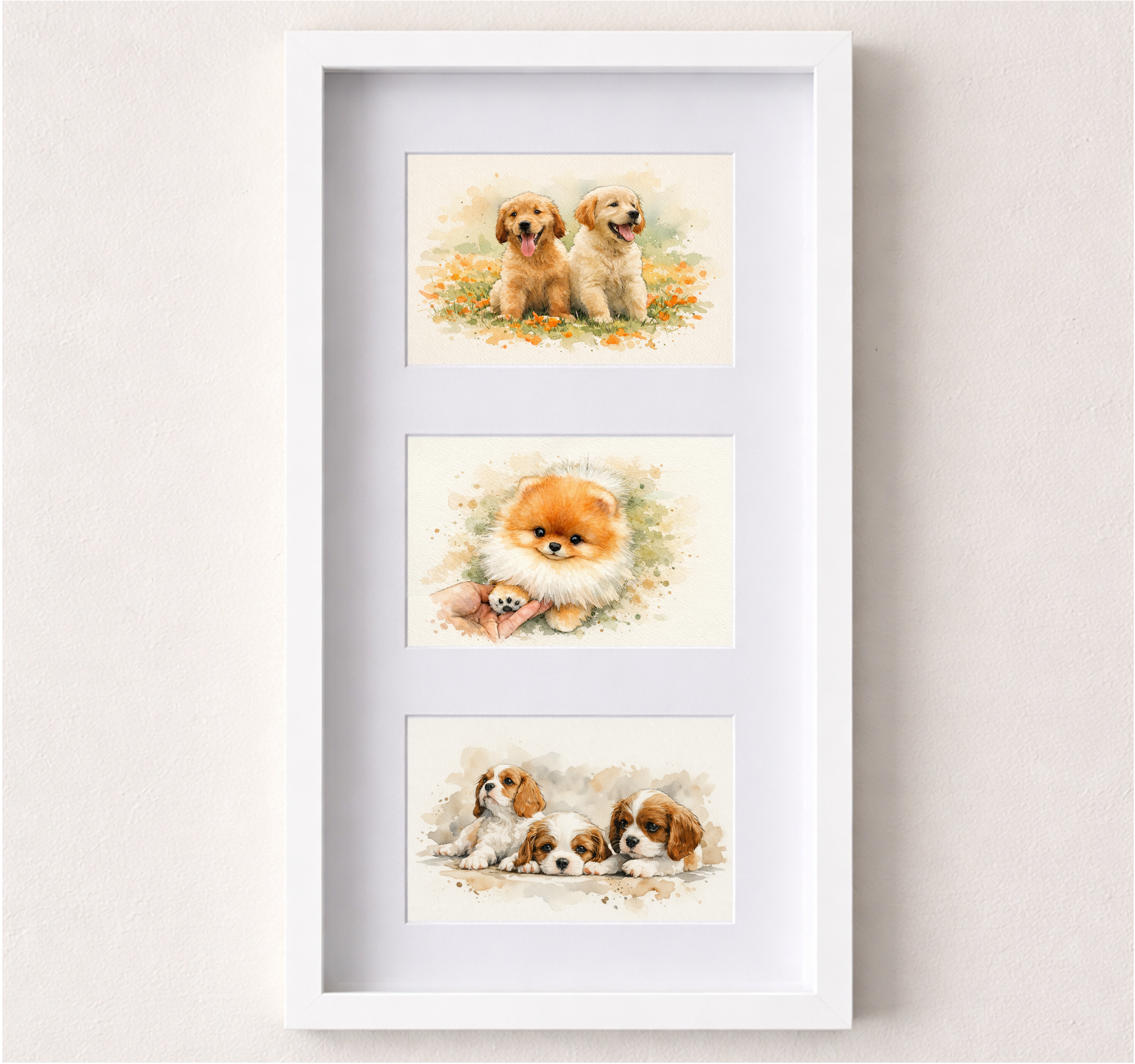 Custom Pet Watercolor Portrait from photo f