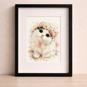 Custom Watercolor Cat Portrait