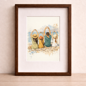 Custom Watercolor Couple Portrait 1