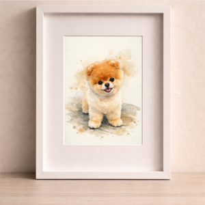 Custom Watercolor Dog Portrait 1