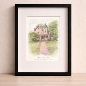 Custom Watercolor House Portrait