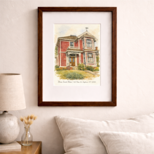 Custom Watercolor House Portrait From Photo 3