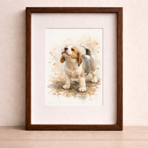 Custom Watercolor Pet Portrait From Photo