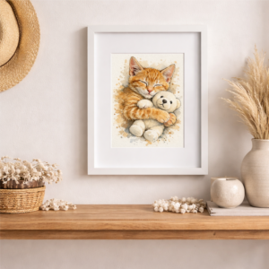 Custom Watercolor Pet Portrait From Photo 1