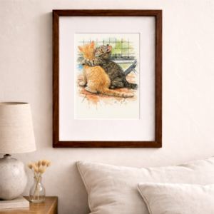 Custom Watercolor Pet Portrait From Photo 4