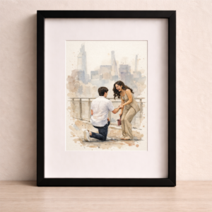 Custom Watercolor Portrait From Photo 1