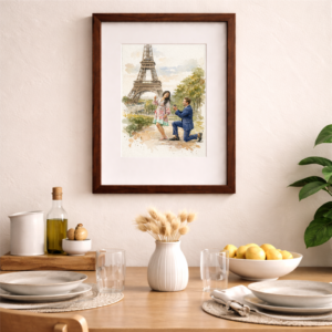 Custom Watercolor Portrait From Photo 2