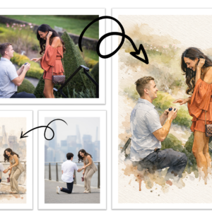 Custom Watercolor Portrait From Photo