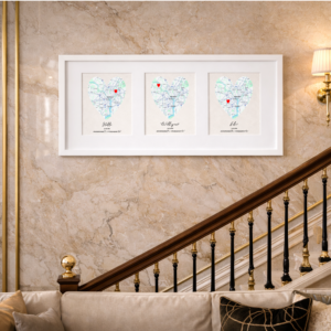 Unique Personalized Printable Engagement Map