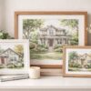 House Portrait Gift Ideas for Realtors, Clients, and Homeowners