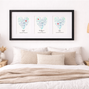 Unique Personalized Printable Engagement Map