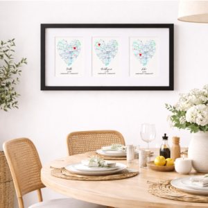 Unique Personalized Printable Engagement Map