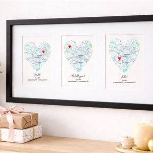 Unique Personalized Printable Engagement Map