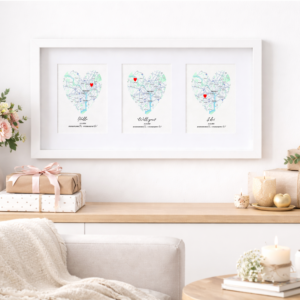 Unique Personalized Printable Engagement Map