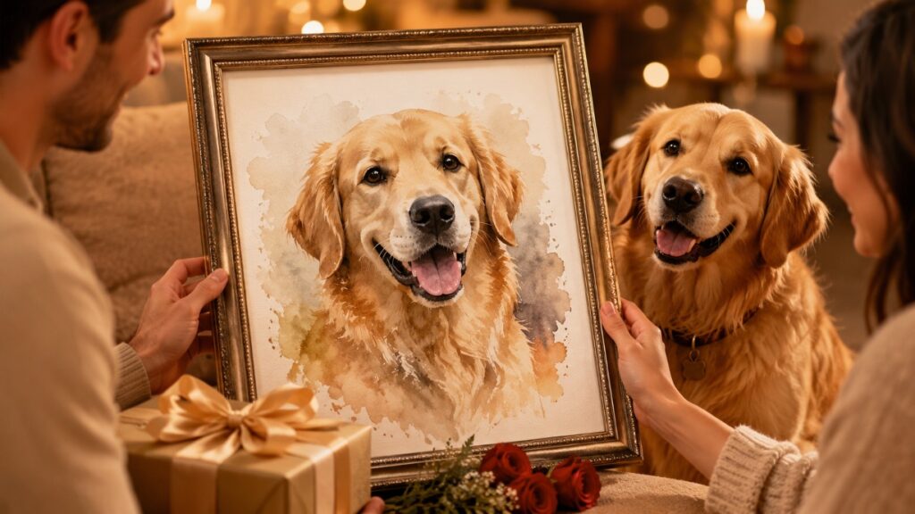The Best Custom Dog Painting From Photo Anniversary Present You'll Actually Feel Good Giving