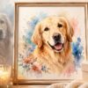 The Best Custom Watercolor Pet Memorial Portrait Sympathy Gift for Someone Who Just Lost Their Fur Baby