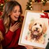 The Best Watercolor Dog Portrait Christmas Gift for Your Wife (She'll Actually Love It)
