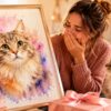 The Framed Pet Portrait From Photo Gift for Cat Lover That Will Make Them Cry Happy Tears