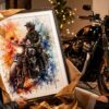 The Perfect Custom Motorcycle Watercolor Portrait From Photo — A Gift Guide for Riders