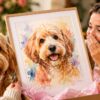 Why a Personalized Dog Portrait Watercolor Painting Gift for Owner Is the Perfect Choice