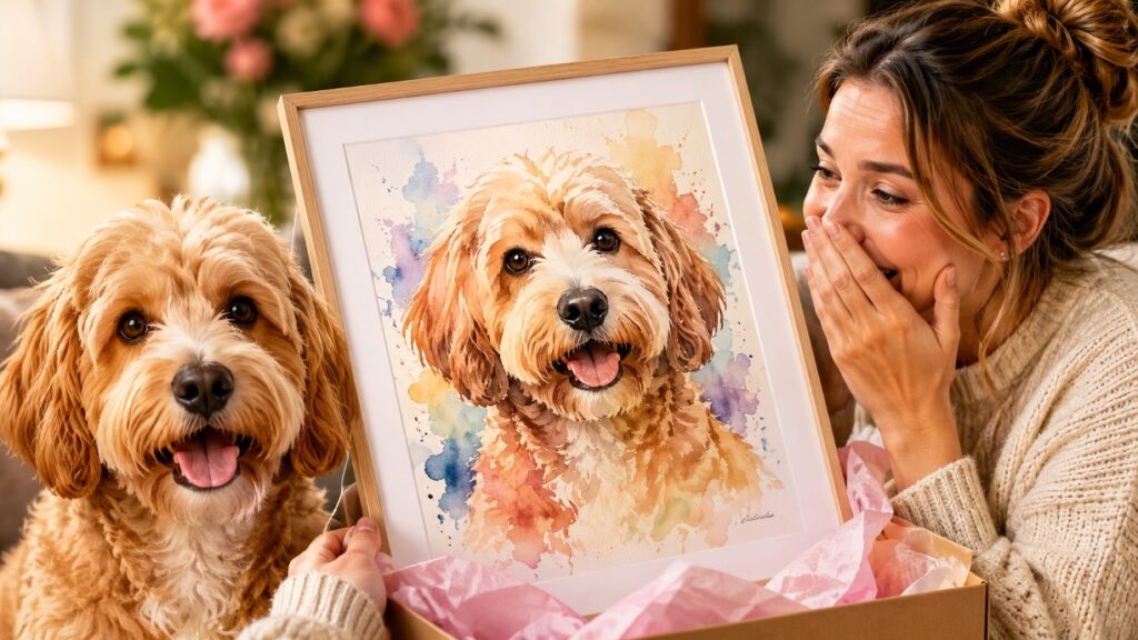 Why a Personalized Dog Portrait Watercolor Painting Gift for Owner Is the Perfect Choice