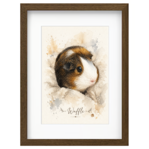 Custom guinea pig portrait from photo 5