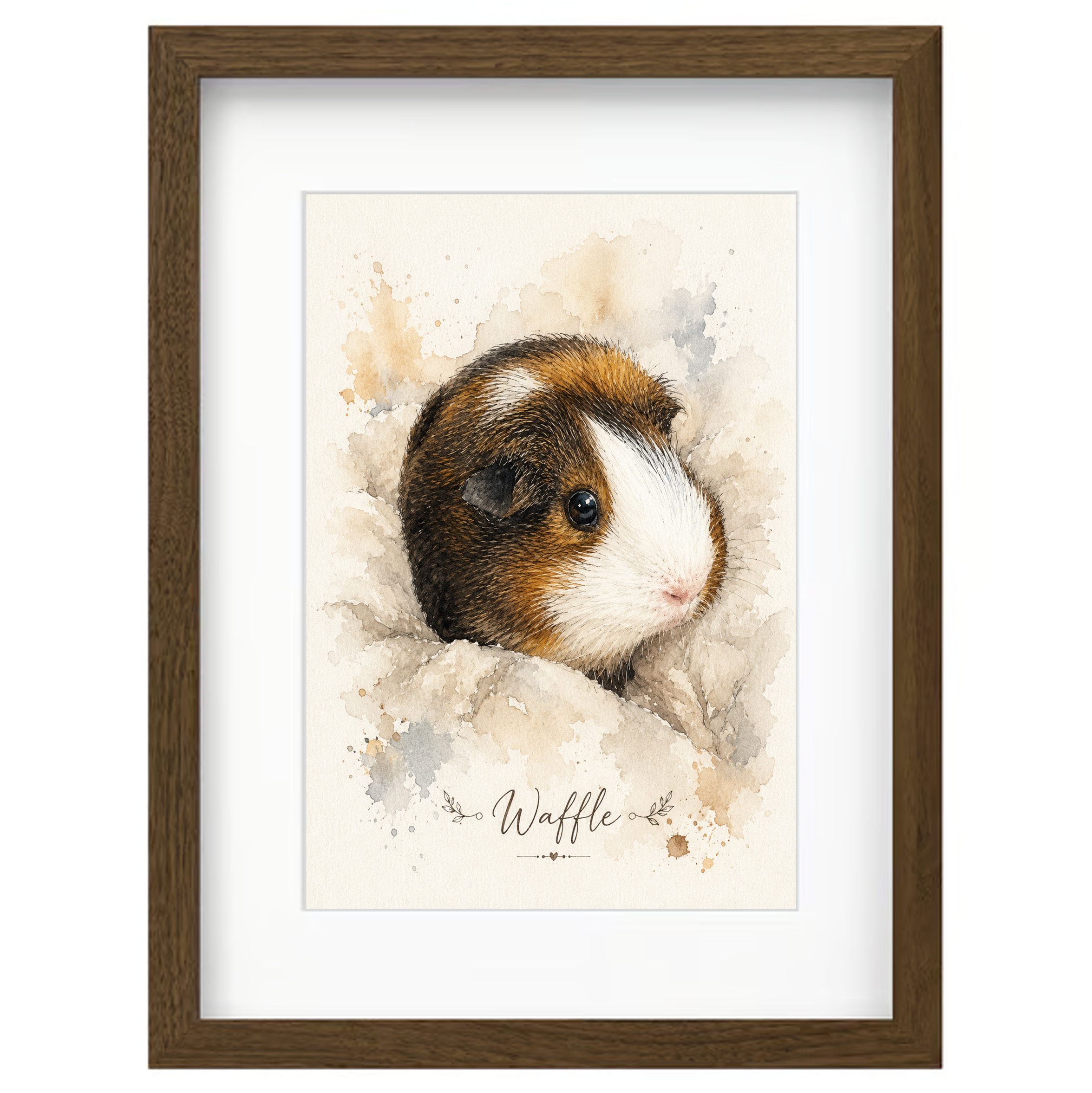 Custom guinea pig portrait from photo 5 Custom guinea pig portrait from photo 5