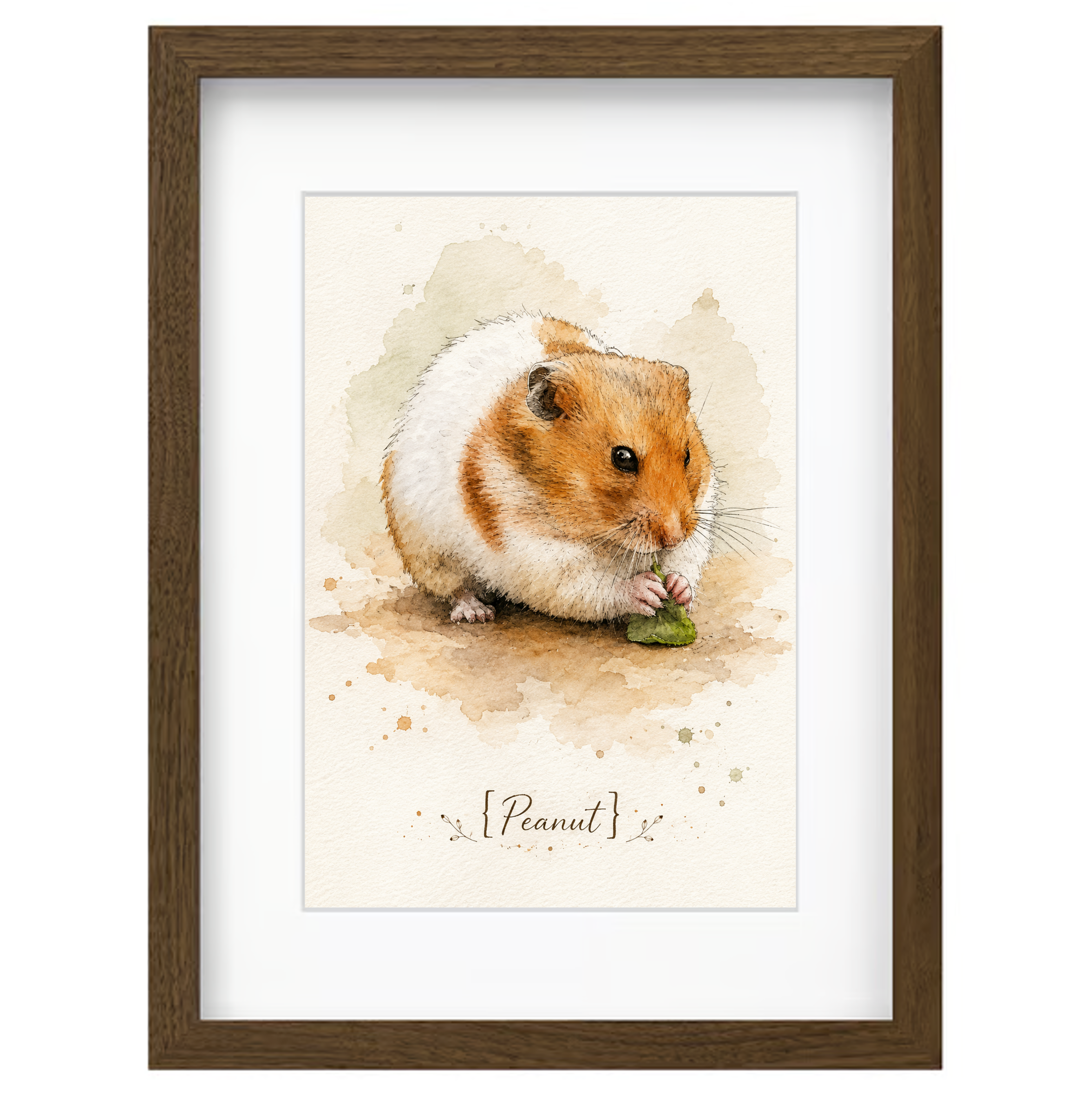 Hamster portrait painting personalized 1 Hamster portrait painting personalized 1