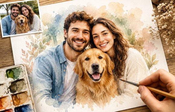 Custom Watercolor Portrait From Photo: A Meaningful Gift Idea