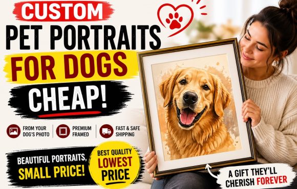 Custom pet portraits for dogs cheap