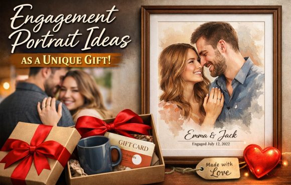 Engagement Portrait Ideas as a Unique Gift for Newly Engaged Couples