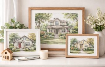 House Portrait Gift Ideas for Realtors, Clients, and Homeowners