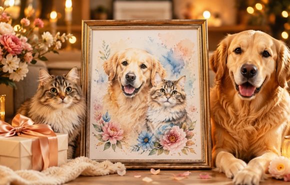 The Best Custom Pet Watercolor Art Gift for Pet Lovers (That They'll Actually Treasure)