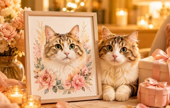 The Personalized Cat Painting From Photo Birthday Gift for Her That She'll Actually Love
