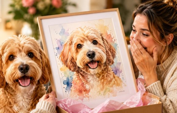Why a Personalized Dog Portrait Watercolor Painting Gift for Owner Is the Perfect Choice