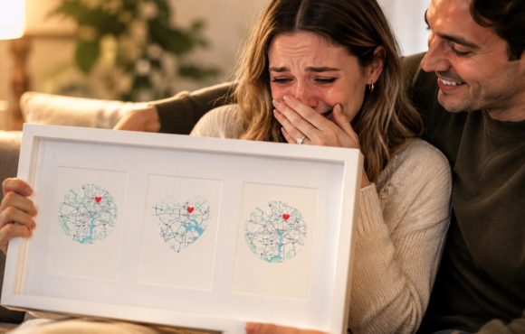 engagement map gift, Engagement map gift ideas